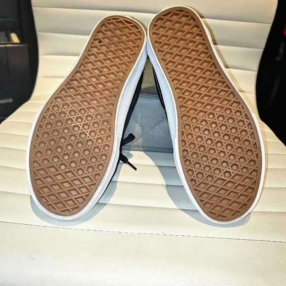 Vans Old Skool Leather Shoe Asphalt Black | Mens Sneakers - Picture 3 of 5